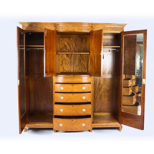 fig 2. Antique Seven Piece Satinwood Bedroom Suite 19th Century