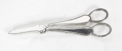 Antique Pair Silver Plate Grape Scissors by Martin Hall & Co C1910
