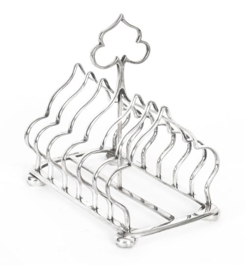 Antique Victorian Ace Spades Toast Rack by Elkington C1880

