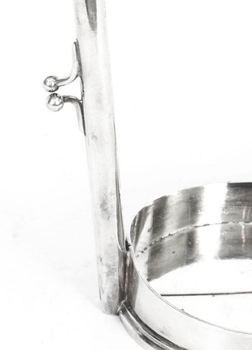 fig 4. Antique Silver Plated Wine Champagne Pourer by Mappin & Webb C1880
