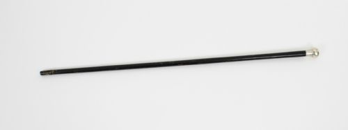 Antique Victorian Sterling Silver & Malacca Walking Stick 1871 19th C
