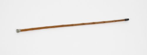 Antique Silver & Malacca Walking Stick Cane C1880 19th Century
