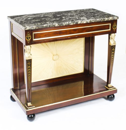 Antique French Empire Marble Top & Ormolu Console Table C1810 19th C
