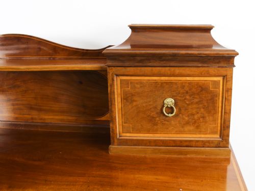 ANTIQUE EDWARDIAN SHERATON REVIVAL MAHOGANY SIDEBOARD 19TH C - ADDITIONAL PHOTO 2