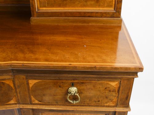 ANTIQUE EDWARDIAN SHERATON REVIVAL MAHOGANY SIDEBOARD 19TH C - ADDITIONAL PHOTO 3
