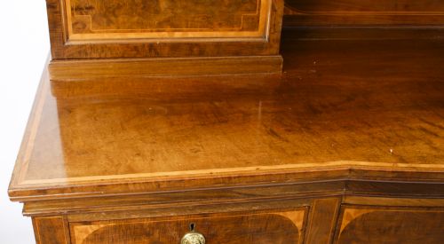 ANTIQUE EDWARDIAN SHERATON REVIVAL MAHOGANY SIDEBOARD 19TH C - ADDITIONAL PHOTO 4