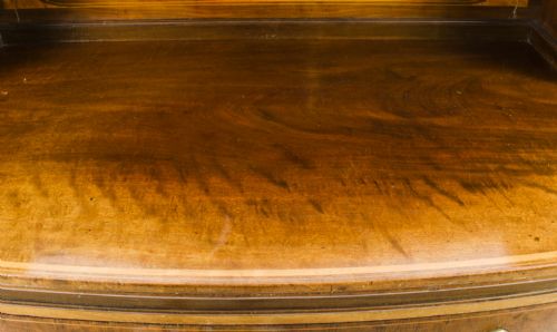 ANTIQUE EDWARDIAN SHERATON REVIVAL MAHOGANY SIDEBOARD 19TH C - ADDITIONAL PHOTO 6