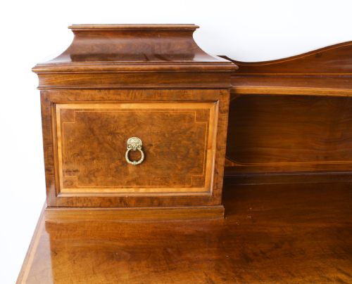ANTIQUE EDWARDIAN SHERATON REVIVAL MAHOGANY SIDEBOARD 19TH C - ADDITIONAL PHOTO 8