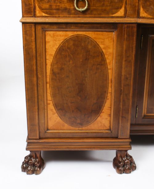 ANTIQUE EDWARDIAN SHERATON REVIVAL MAHOGANY SIDEBOARD 19TH C - ADDITIONAL PHOTO 11