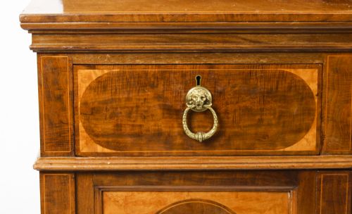 ANTIQUE EDWARDIAN SHERATON REVIVAL MAHOGANY SIDEBOARD 19TH C - ADDITIONAL PHOTO 13