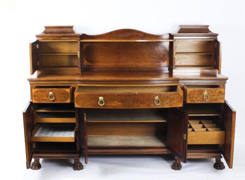 ANTIQUE EDWARDIAN SHERATON REVIVAL MAHOGANY SIDEBOARD 19TH C - ADDITIONAL PHOTO 14