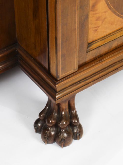 ANTIQUE EDWARDIAN SHERATON REVIVAL MAHOGANY SIDEBOARD 19TH C - ADDITIONAL PHOTO 22