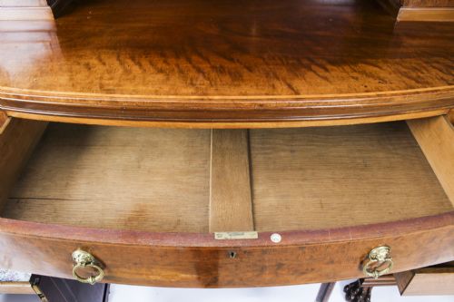 ANTIQUE EDWARDIAN SHERATON REVIVAL MAHOGANY SIDEBOARD 19TH C - ADDITIONAL PHOTO 25
