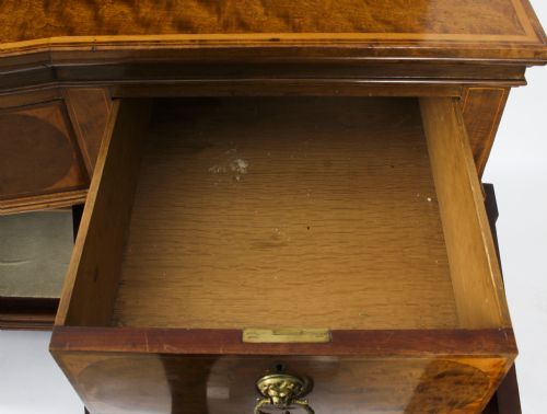 ANTIQUE EDWARDIAN SHERATON REVIVAL MAHOGANY SIDEBOARD 19TH C - ADDITIONAL PHOTO 26