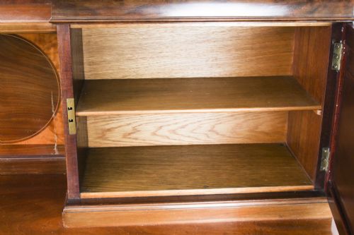 ANTIQUE EDWARDIAN SHERATON REVIVAL MAHOGANY SIDEBOARD 19TH C - ADDITIONAL PHOTO 27