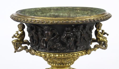 fig 1. Antique French Grand Tour Bronze & Ormolu Jardiniere 19th C
