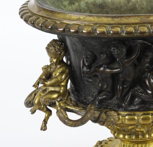 fig 3. Antique French Grand Tour Bronze & Ormolu Jardiniere 19th C
