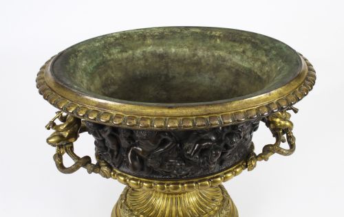 fig 4. Antique French Grand Tour Bronze & Ormolu Jardiniere 19th C
