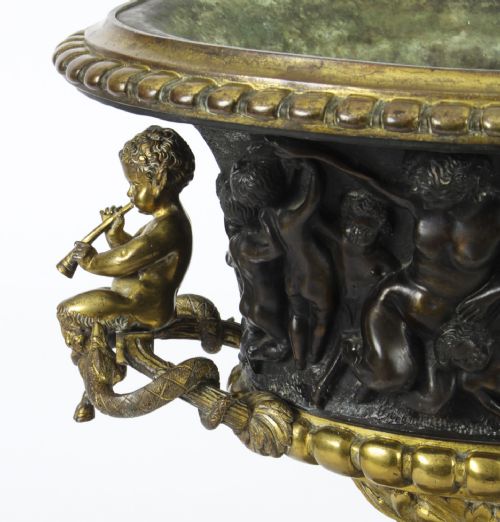 fig 5. Antique French Grand Tour Bronze & Ormolu Jardiniere 19th C
