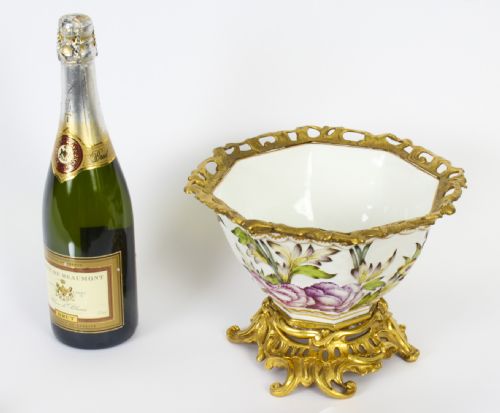 ANTIQUE GILT BRONZE SAMSON PORCELAIN CENTREPIECE 19TH CENTURY - ADDITIONAL PHOTO 10