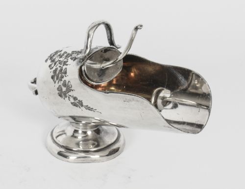 Antique Victorian Silver Plated Sugar Scuttle Circa 1880
