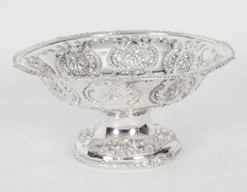 Antique Silver Plated Fruit Bowl Centerpiece C1880 19th Century
