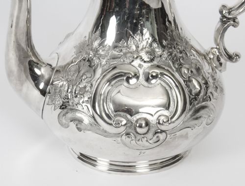 ANTIQUE VICTORIAN SILVER PLATED COFFEE POT BOARDMAN GLOSSOP CO 19TH CENTURY - ADDITIONAL PHOTO 1