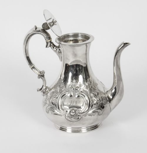 ANTIQUE VICTORIAN SILVER PLATED COFFEE POT BOARDMAN GLOSSOP CO 19TH CENTURY - ADDITIONAL PHOTO 6