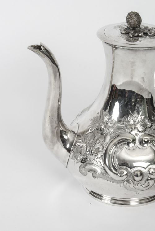 ANTIQUE VICTORIAN SILVER PLATED COFFEE POT BOARDMAN GLOSSOP CO 19TH CENTURY - ADDITIONAL PHOTO 8