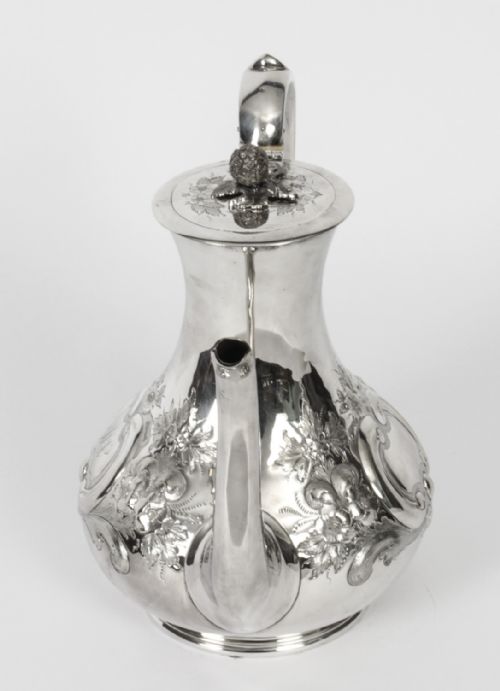 ANTIQUE VICTORIAN SILVER PLATED COFFEE POT BOARDMAN GLOSSOP CO 19TH CENTURY - ADDITIONAL PHOTO 9