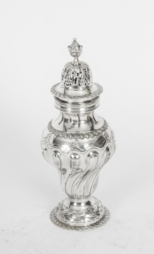 fig 1. Antique Victorian Silver Plated Sugar Caster William Batt & Sons 1860 19th C