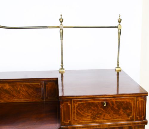 fig 3. Antique Flame Mahogany and Satinwood Inlaid Sideboard Ca 1820 19th C