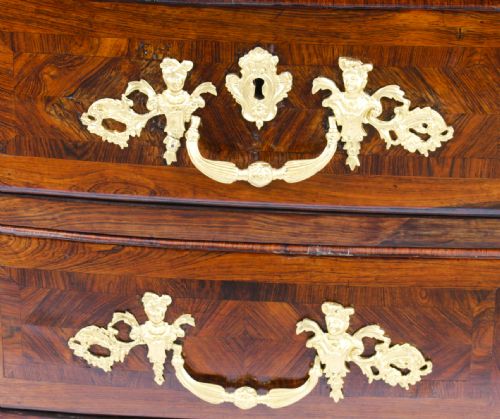 fig 5. Antique French Régence King Wood Ormolu Mounted Commode Circa 1730 18th C