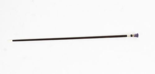 Antique Amethyst, Rock Crystal & Macassar Walking Stick London 1910
