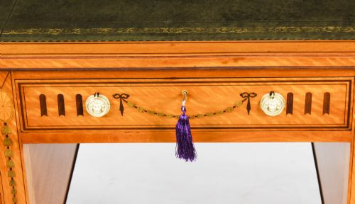 fig 2. Antique Inlaid Satinwood Writing Desk by Edwards & Roberts c.1880