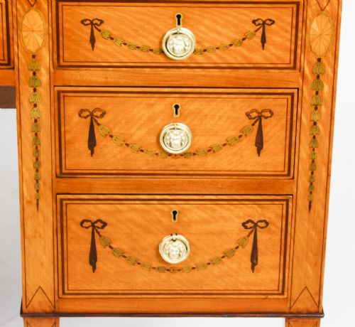 fig 3. Antique Inlaid Satinwood Writing Desk by Edwards & Roberts c.1880