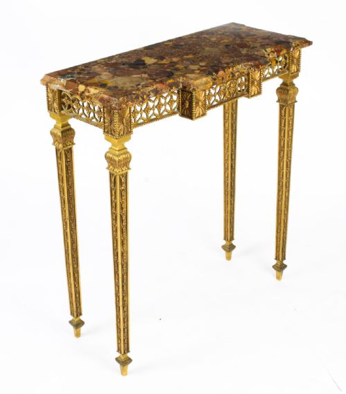 Antique French Empire Revival Ormolu Console Table C1890 19th C
