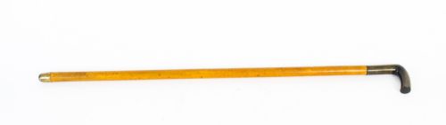Antique English Horn & Malacca Sword / Walking Stick Cane 19th Century
