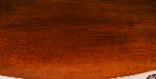 fig 2. Antique George III Flame Mahogany Serpentine Sideboard 19th Century