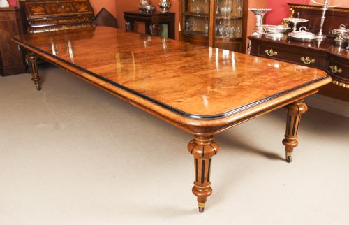Antique Victorian Pollard Oak 12ft 4" Extending Dining Table 19th Century
