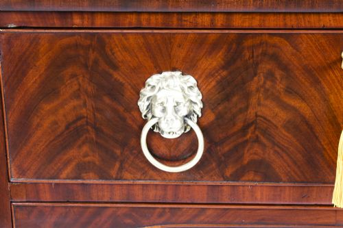 ANTIQUE GEORGE III SCOTTISH MAHOGANY BOWFRONT SIDEBOARD CA 1790 18TH C - ADDITIONAL PHOTO 4