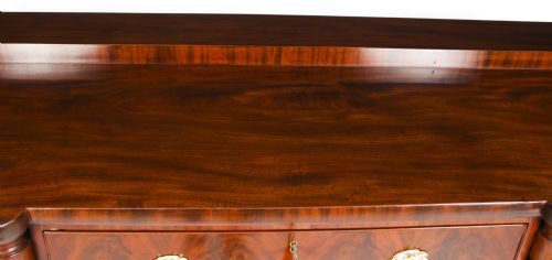ANTIQUE GEORGE III SCOTTISH MAHOGANY BOWFRONT SIDEBOARD CA 1790 18TH C - ADDITIONAL PHOTO 7