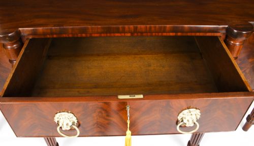 ANTIQUE GEORGE III SCOTTISH MAHOGANY BOWFRONT SIDEBOARD CA 1790 18TH C - ADDITIONAL PHOTO 11