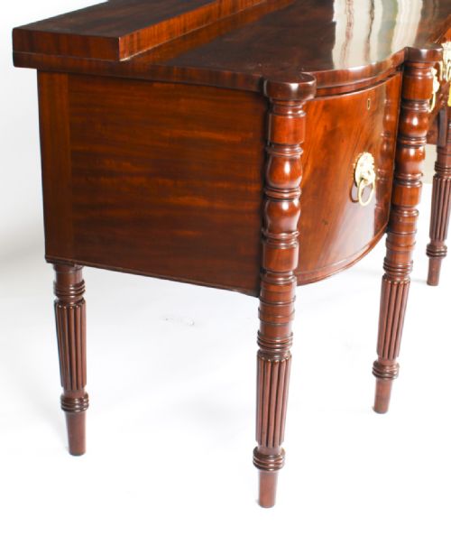 ANTIQUE GEORGE III SCOTTISH MAHOGANY BOWFRONT SIDEBOARD CA 1790 18TH C - ADDITIONAL PHOTO 14