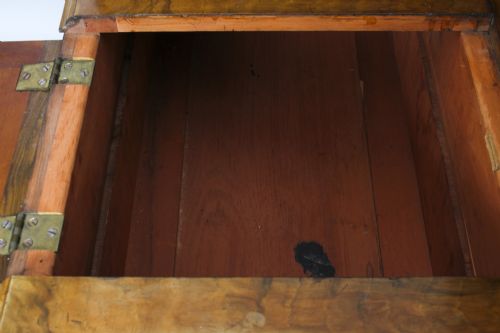 ANTIQUE VICTORIAN BURR WALNUT DICKENS PEDESTAL DESK C 1880 19TH C - ADDITIONAL PHOTO 24