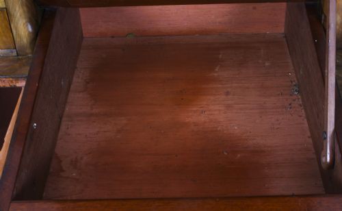 ANTIQUE VICTORIAN BURR WALNUT DICKENS PEDESTAL DESK C 1880 19TH C - ADDITIONAL PHOTO 25