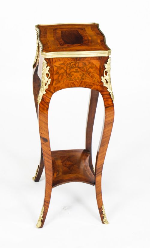 fig 7. Antique French Parquetry & Marquetry Occasional Table 19th C
