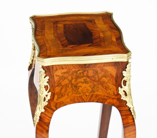 fig 8. Antique French Parquetry & Marquetry Occasional Table 19th C
