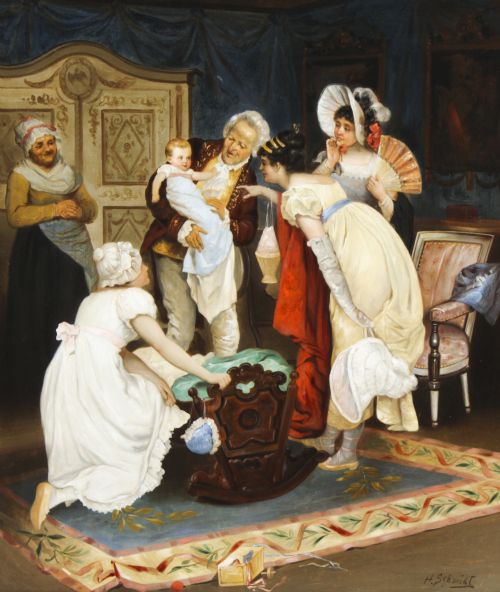 fig 1. Antique Oil Painting