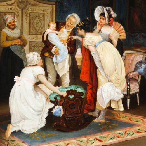 fig 2. Antique Oil Painting